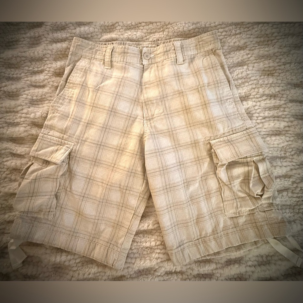 Urban Pipeline Tan Cargo Shorts Lightweight Casual
